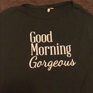 Black sort sleeve blouse